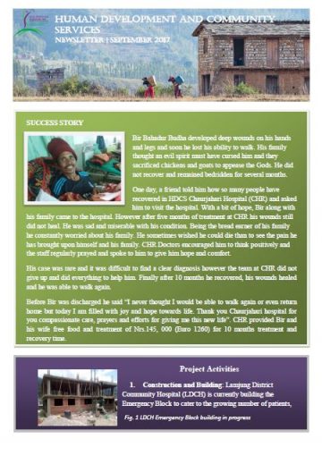 Monthly Newsletter, September 2017